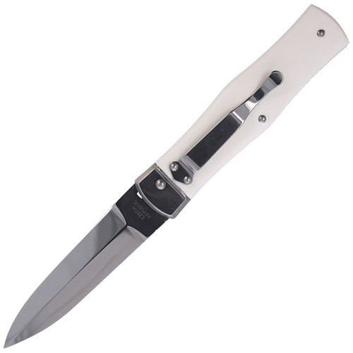 Mikov - Nóż sprężynowy Predator - ABS White - AISI 420 - Biały - 241-NH-1/N WHITE