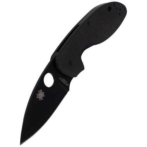 Spyderco - Nóż składany Efficient™ G-10 Black / Black Blade PlainEdge™ - C216GPBBK