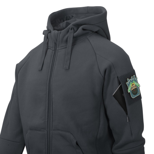 Helikon - Bluza Urban Hoodie Lite - Rozpinana - Bawełna - Poliester - Light Grey Melange - BL-ULF-CB-2G