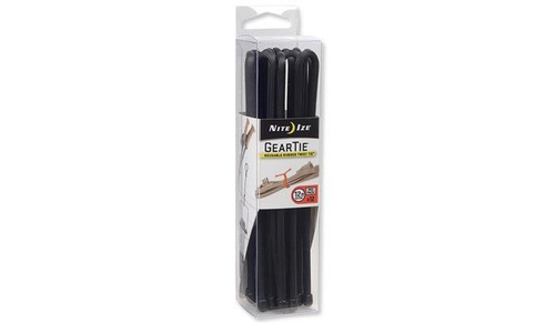 Nite Ize - Elastyczne troki Gear Tie 12" Pro Pack - 12 Sztuk - Czarny - GTPP12-01-R8