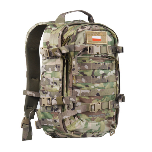WISPORT - Plecak Sparrow 20 II z dwiema kieszeniami bocznymi - 20 + 10 l - Multicam