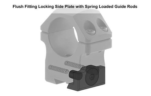 Leapers - Montaż dwuczęściowy UTG POI 30/11 - 30 mm - Wysoki - Czarny - RDU013022