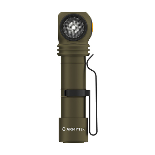 Armytek - Latarka czołowa Wizard C2 Pro - Ładowarka magnetyczna - 2500 lm - 18650 - Oliwkowy - F08701CO