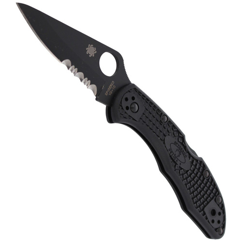 Spyderco - Nóż składany Delica® 4 FRN Black / Black Blade - C11PSBBK