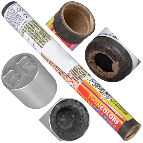 Zink-Feuerwerk - Race hukowe Twin Colors - 10 szt.