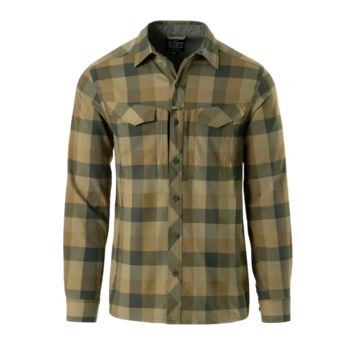 Helikon - Koszula z długim rękawem Defender Mk2 - Nylon Sorona Blend - Bayou Moss Checkered - KO-DF2-NS-2S