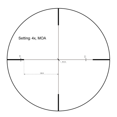 Vector Optics - Luneta biegowa Forester JR. 1-4x24 - Czarna - SCOC-28