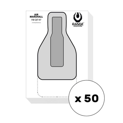 Range Solutions - Tarcze strzeleckie Test Air Marshall - 50 sztuk - RAN-31-031081-00