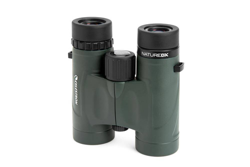 Celestron - Lornetka wojskowa Nature DX 8x32 - Czarna/Zielona - 71330