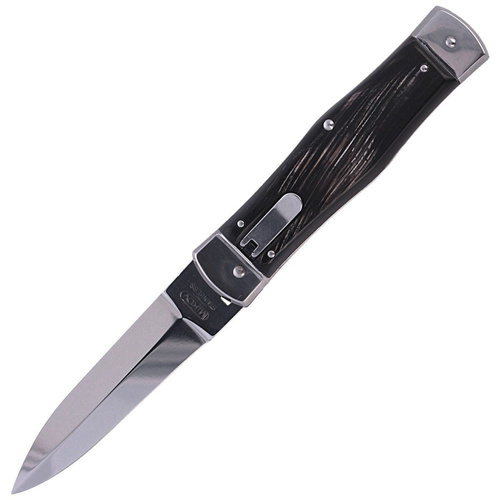 Mikov - Nóż sprężynowy Predator Buffalo Horn - Lever Lock - 241-NR-1/HAMMER