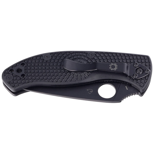 Spyderco - Nóż składany Tenacious - 8Cr13MoV - Czarny - C122PSBBK
