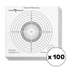 Tarcza strzelecka uniwersalna - 140 x 140 mm - 100 szt - 100-01