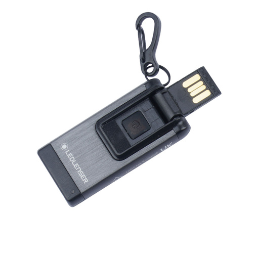 Ledlenser - Latarka LED akumulatorowa / brelok K4R - 120 lm - Szara - 502574