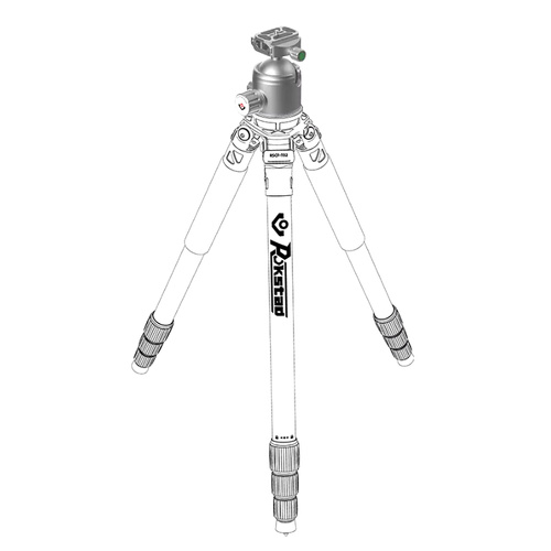 Rokstad - Głowica kulowa 56 mm na gwint 3/8"-16 - Picatinny/ARCA - Szary - RSRH-02