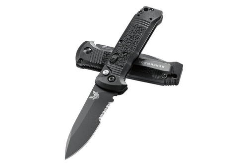 Benchmade - Nóż składany automatyczny Casbah - S30V - Ząbkowany - 4400SBK