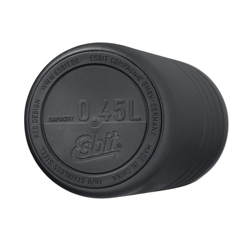 Esbit - Kubek termiczny Majoris Thermo Mug Flip Top - 450 ml - Stal nierdzewna - Czarny - MGF450TL-DG