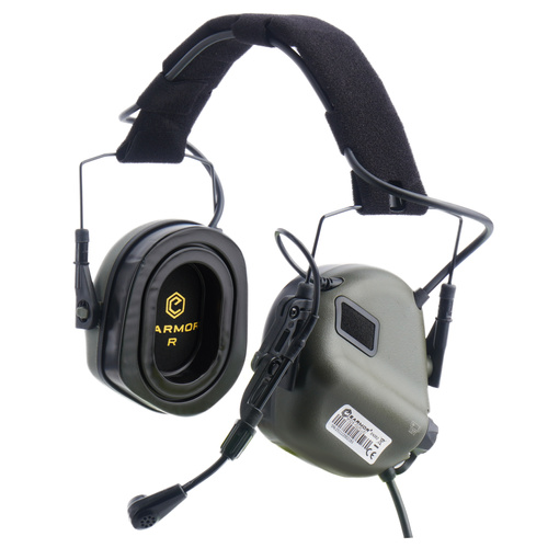 Earmor - Aktywne ochronniki słuchu M32X-MOD4 - Foliage Green - M32X-FG(PLUS)