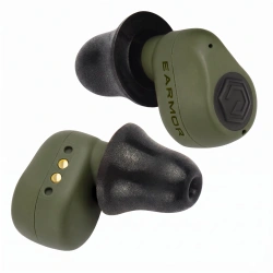 Earmor - Aktywne ochronniki słuchu M23T - NRR 25 dB - Bluetooth 6.0 - Foliage Green - M23T-AI-FG