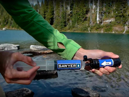 Sawyer - Filtr do wody Mini Water Filtration System - Zielony - SP101