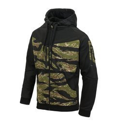 Helikon - Rozpinana bluza Rogue Hoodie Fullzip - RipStop - Czarny/Tiger Stripe - BL-RHF-PO-0162A