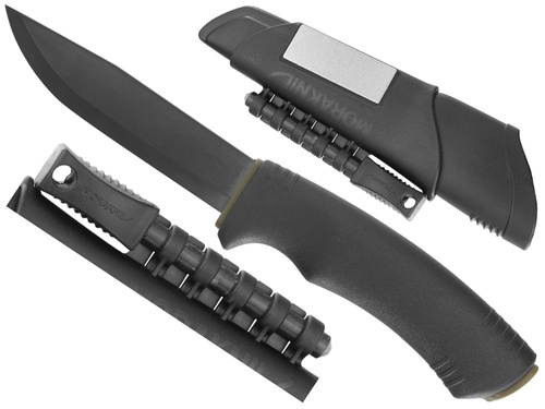 Morakniv - Nóż survivalowy Bushcraft Survival - Stal węglowa - Czarny - 11742