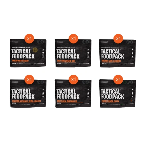 Tactical Foodpack - Zestaw liofilizowanych racji żywnościowych Sixpack Big Papa - 4249 kcal - C0023