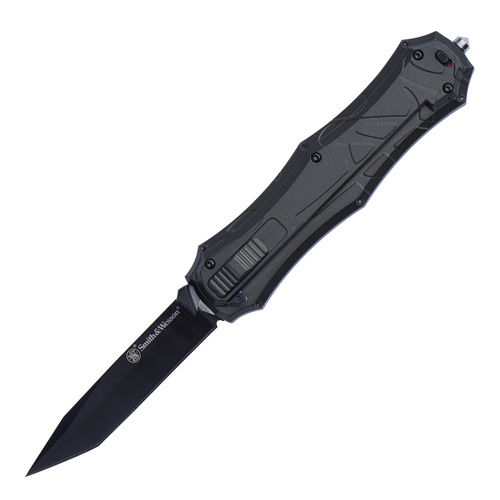 Smith&Wesson - Nóż składany Assisted Opening OTF - AUS-8 - Tanto - Czarny - SWOTF9TB