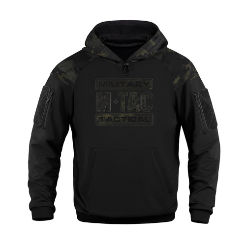 M-Tac - Bluza z kapturem Combat Black Edition - Bawełna - Czarna - 20544208