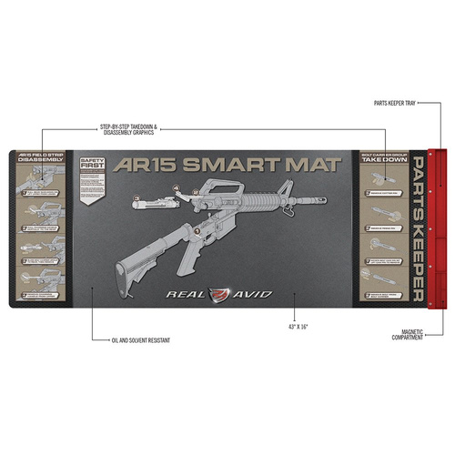 Real Avid - Mata do czyszczenia karabinka AR-15 Smart Mat - AVAR15SM