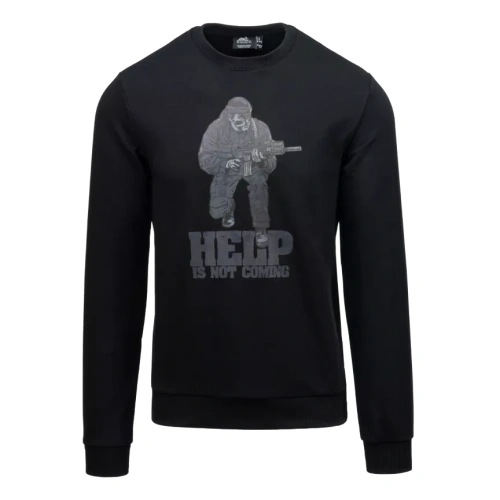 Helikon - Bluza Help is not coming - Unisex - Bawełna - Poliester - Czarny - BL-HIN-CB-01