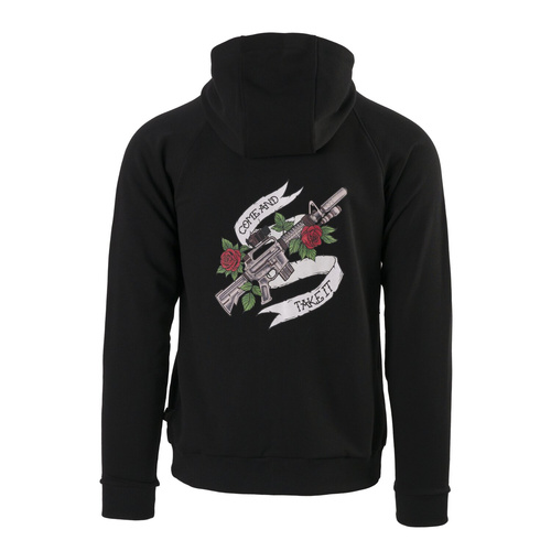 Helikon - Bluza rozpinana Come and take it Hoodie - Bawełna - Poliester - Czarny - BL-CTT-CB-01
