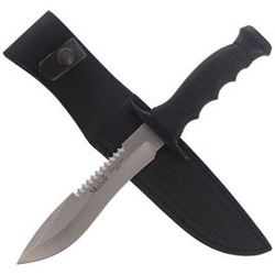 Muela - Nóż survivalowy - 420H - Czarny - 85-161