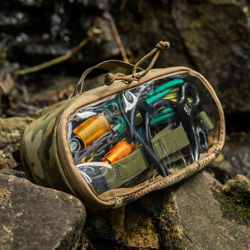 M-Tac - Organizer ergonomiczny przezroczysty Elite - Rozmiar Medium 26x11 cm - Cordura 500D - Multicam - 10147008