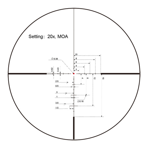 Vector Optics - Luneta celownicza Continental x8 3-24 SFP ED - 56 mm - Czarna - SCOL-50