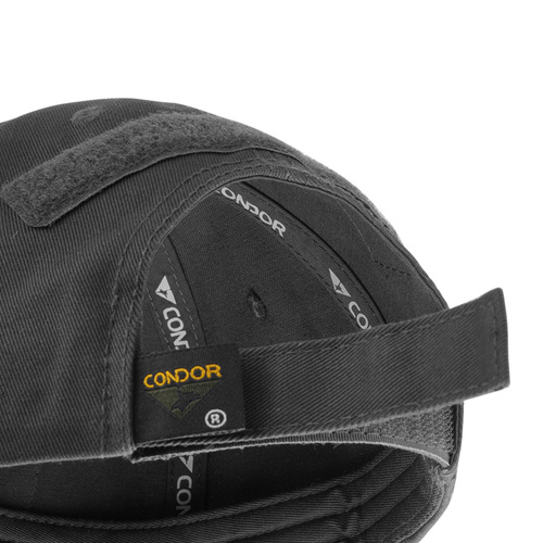Condor - Taktyczna czapka z daszkiem Tactical Cap - 100% Bawełna - Czarny - TC-002