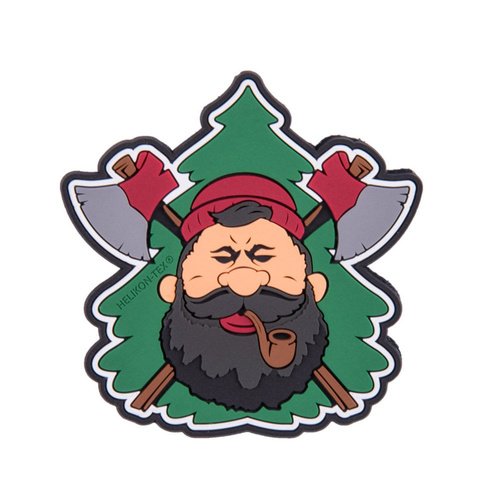 Helikon - Naszywka PVC - Beardman BUSHCRAFT - Olive Green - OD-BMB-RB-02