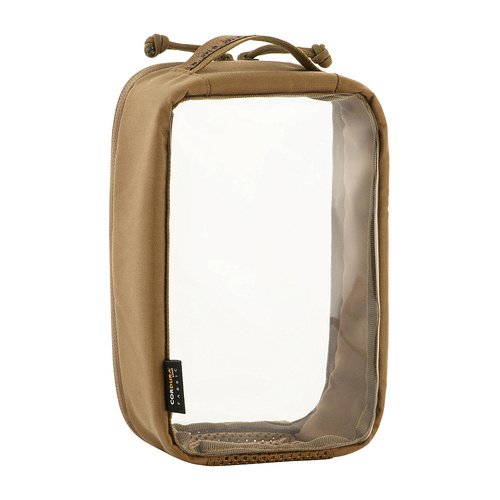 M-Tac - Organizer ergonomiczny przezroczysty Elite - Rozmiar Small 22x14 cm - Cordura 500D - Coyote - 10147005