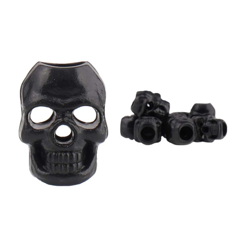 Mil-Tec - Stopery, koraliki Skull - 10 szt. - Czarne - 13458212