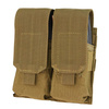 Condor - Ładownica na dwa magazynki Double M4, M16 Mag Pouch - Coyote Brown - MA4-498