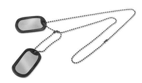 Nieśmiertelnik Dog-Tag - Srebrny - 16311018