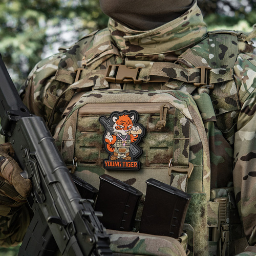 M-Tac - Naszywka Young Tiger - PVC - Pomarańczowa - 51506002
