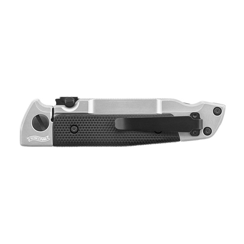 Umarex - Nóż składany Walther Q5 Steel Frame - Ząbkowany - Czarny - 5.0858