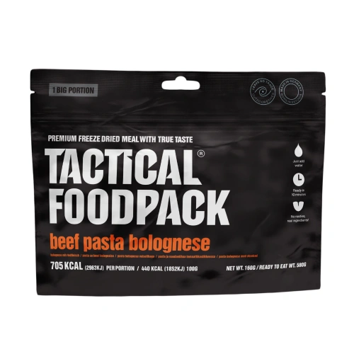 Tactical Foodpack - Liofilizowana racja żywnościowa BIG Beef Pasta Bolognese - 580 g - MB005