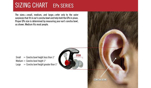 SureFire - Zatyczki do uszu EarPro EP7 Sonic Defenders Ultra - Czarny - EP7-BK-MPR