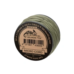 Helikon - Linka Micro Cord typu Paracord (125ft) - 38 m - Olive Drab - CD-WL3-NL-32