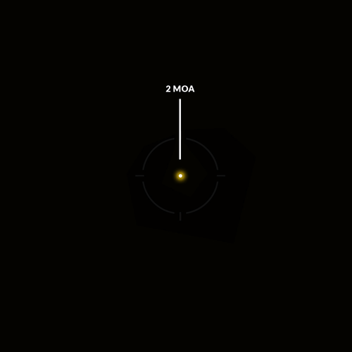 Holosun - Kolimator zamknięty ARO EVO - Solar Panel - Gold Dot 2 MOA - Czarny - ARO-EVO-GD2