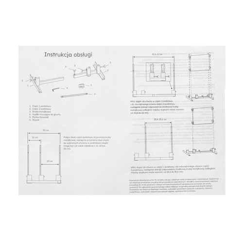 Cel wiatrówkowy RGun stelarz do tarcz - Niebieski - SFH-ST1P-G ONE SET