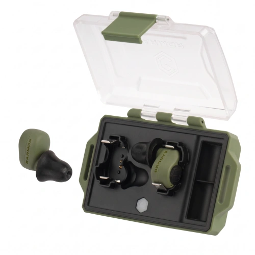 Earmor - Aktywne ochronniki słuchu M23T - NRR 25 dB - Bluetooth 6.0 - Foliage Green - M23T-AI-FG