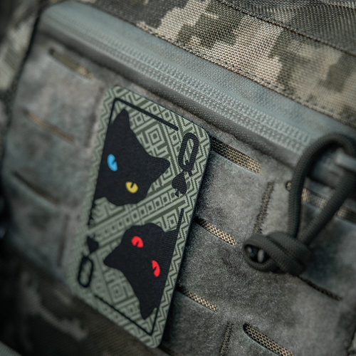 M-Tac - Naszywka Queen of Spades - Cordura 500D - Ornament - Oliwkowy - 51362001