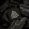 M-Tac - Naszywka Laser cut Valknut kwadrat - Czarny / Szary - 51162211